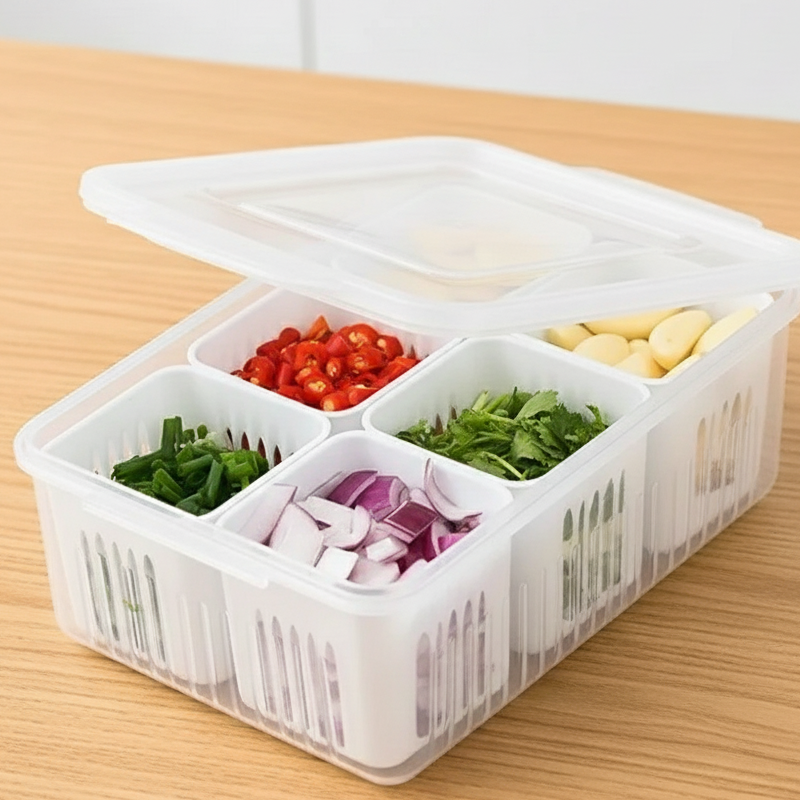 Refrigerator Storage Box 6 Grids